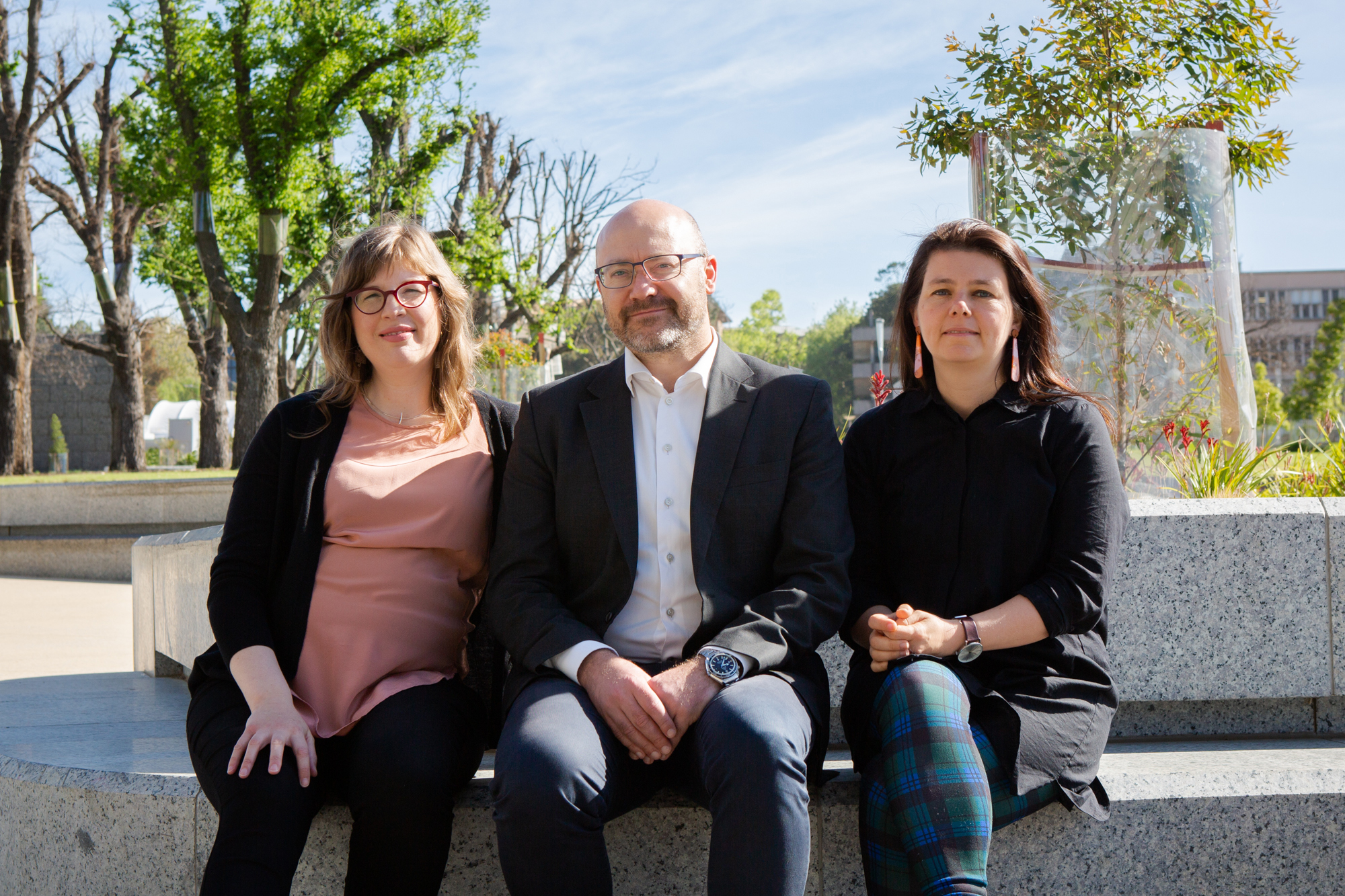 The Open Circle team: Nareeda Lewers, Stan Winford and Renee Handsaker.