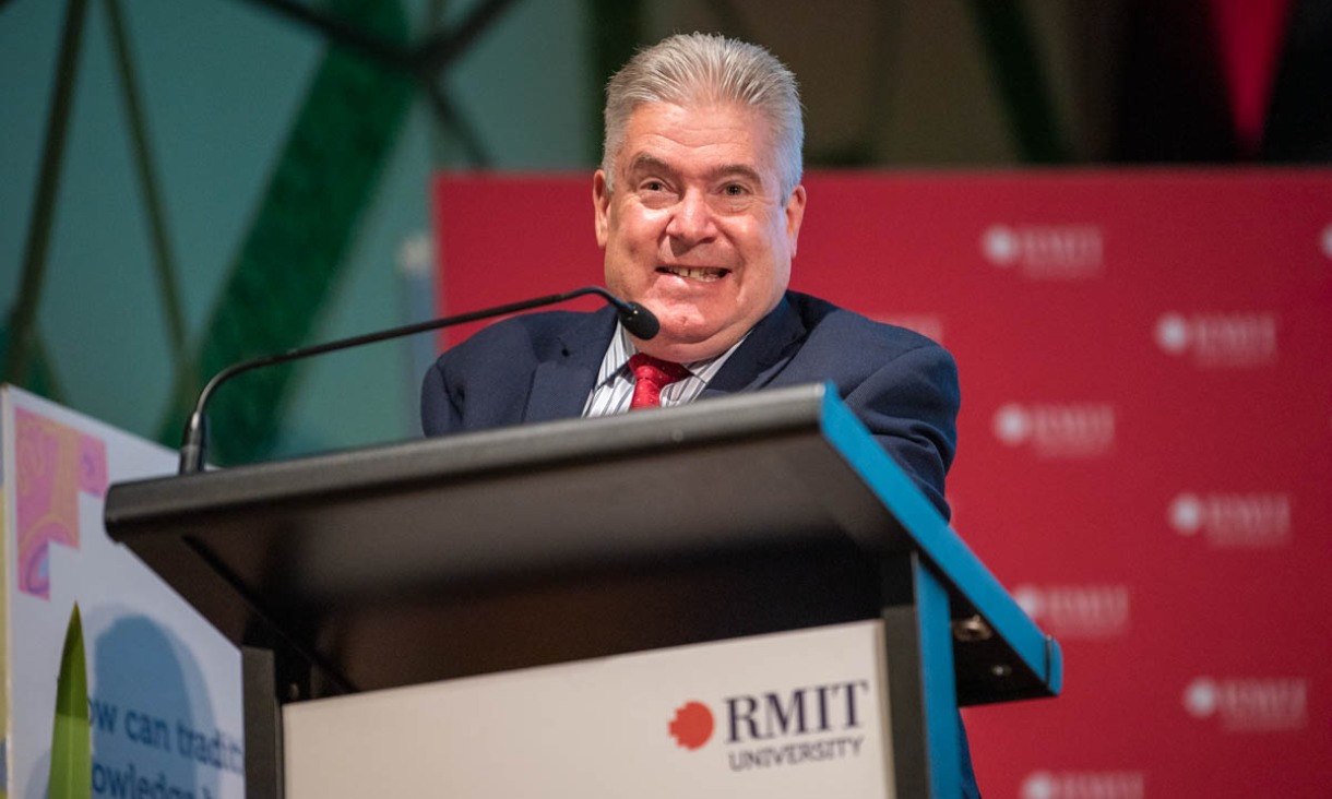 Martin Bean presenting at EFI Opening Keynote