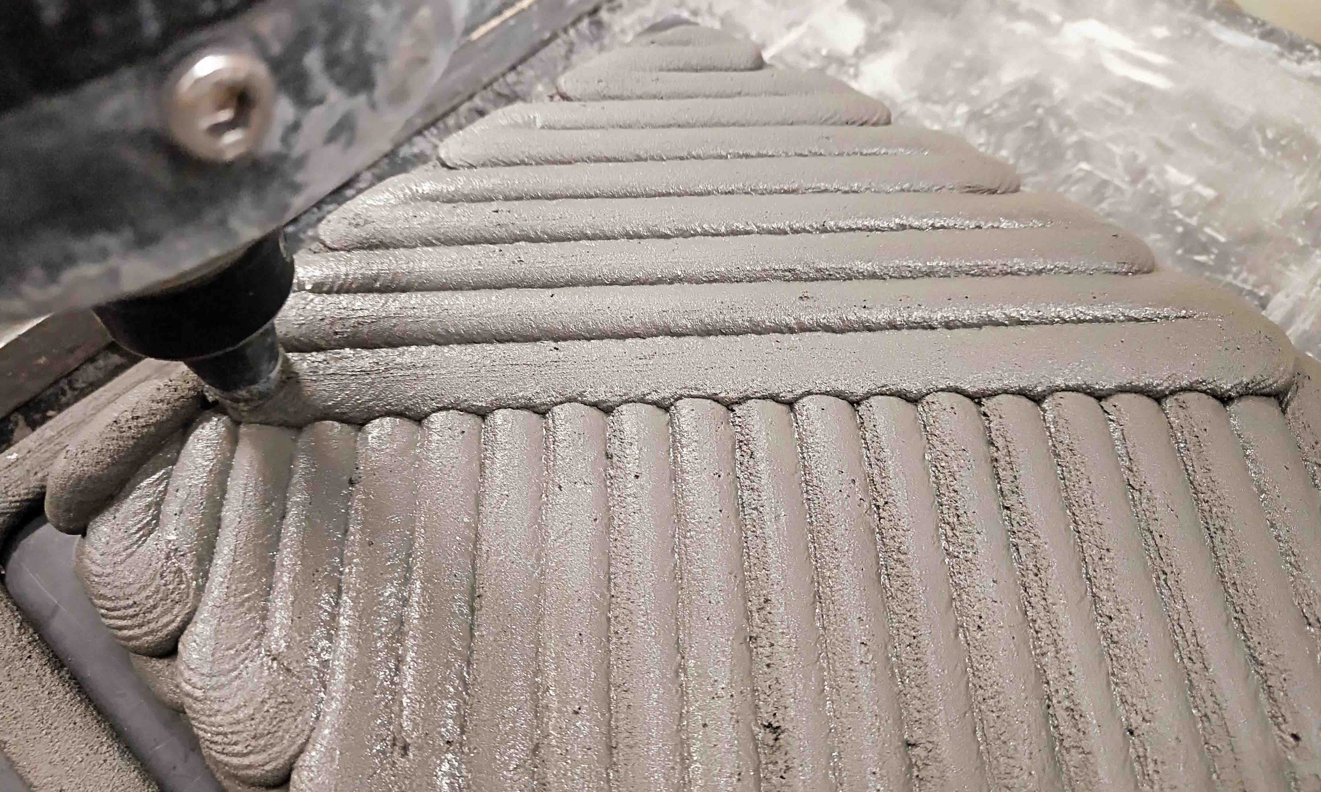 Lobster-inspired 3D printed concrete