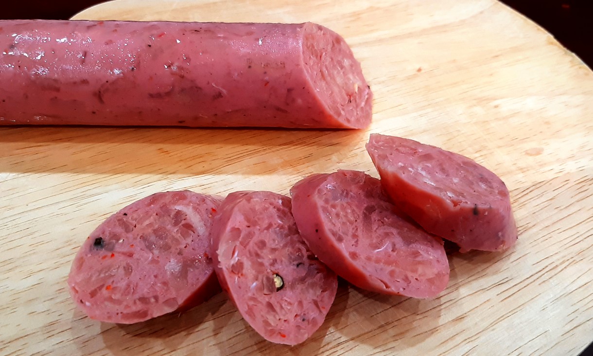 Vietnamese fermented pork snack, Nem Chua.