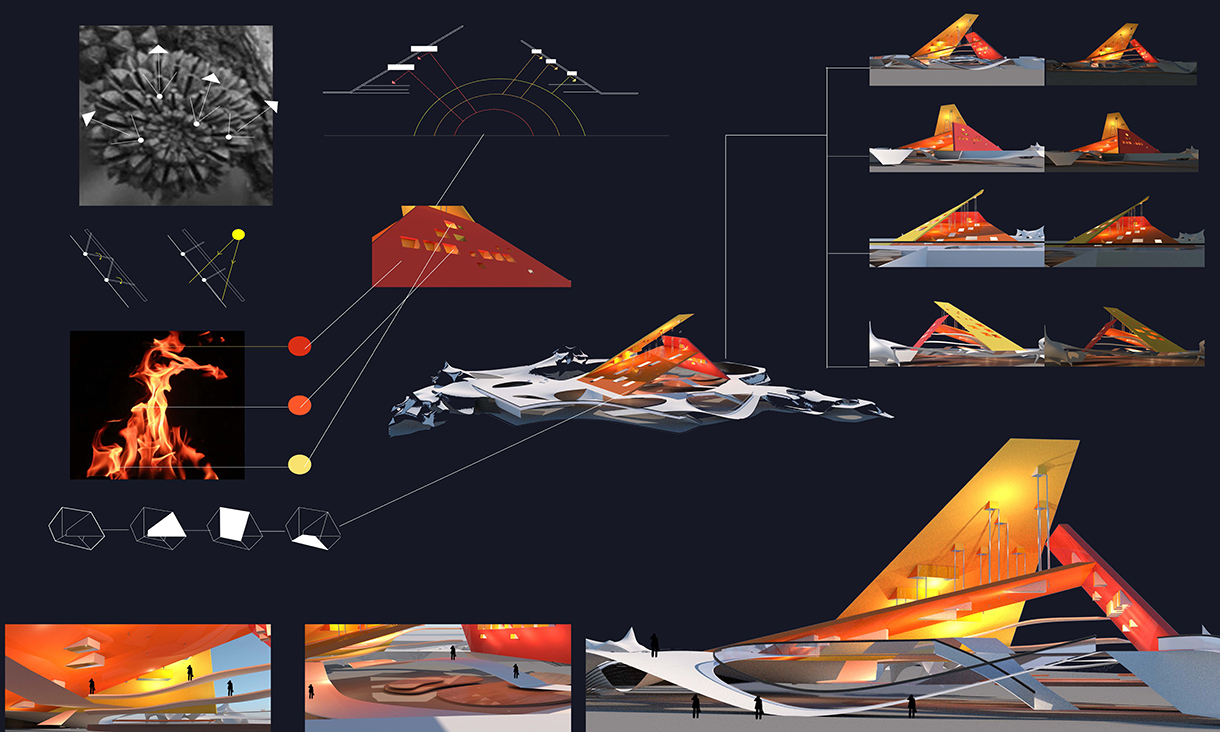 Design by RMIT architectural students Lin Jingchen and Yao Xiao, created during the design studio led by Dr Christine Phillips and Stasinos Mantzis with Uncle Lenny Clarke.