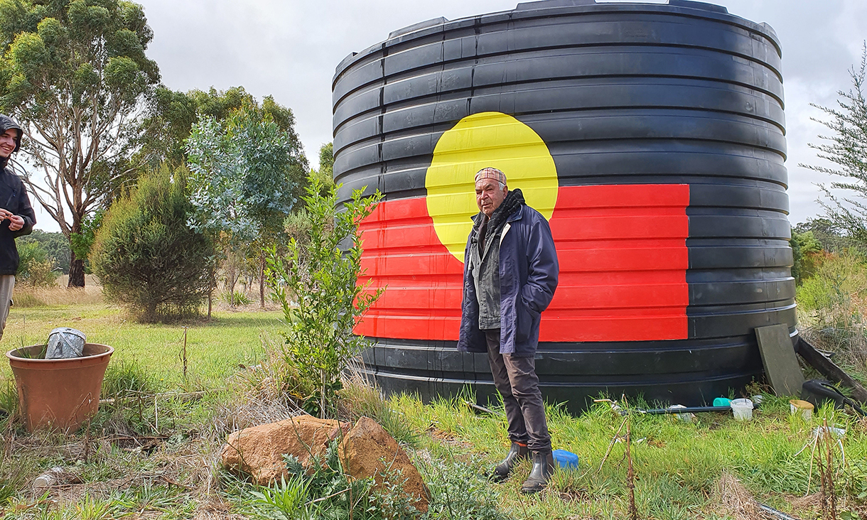 Kirrae Whurrong Elder Uncle Lenny Clarke enjoys working with RMIT staff and students through the architectural design studios.