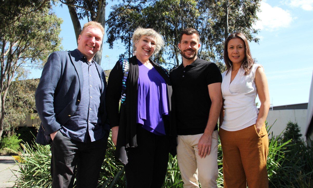 Research team: Distinguished Professor Arnan Mitchell, Distinguished Professor Magdalena Plebanksi, Dr Cesar Sanchez Huertas and Dr April Kartikasari.