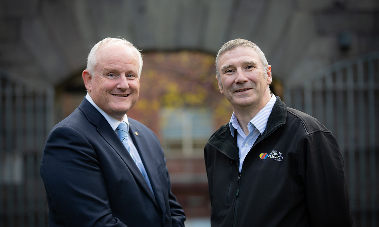 Professor Calum Drummond and Dr Richard Thornton at RMIT University's Melbourne city campus.