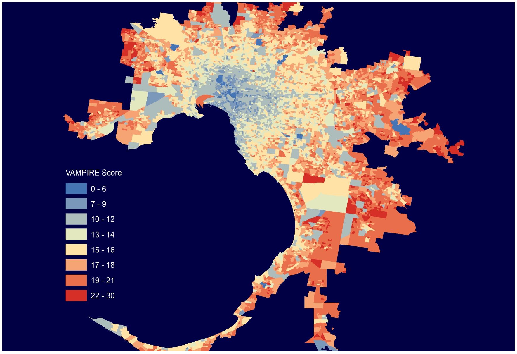  VAMPIRE score’ refers to the name of the dataset, the Vulnerability Analysis for Mortgage, Petroleum and Inflation Risks and Expenditure, which is available via the AURN Map portal.