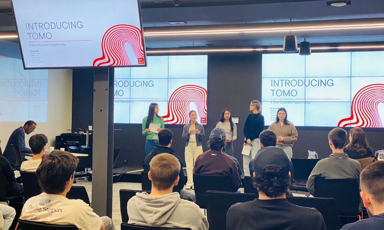 Group of students presenting