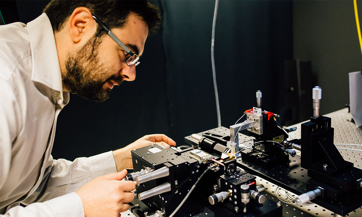 Professor Mirko Lobino from the University of Trento in Italy. Credit: Daniel Peace