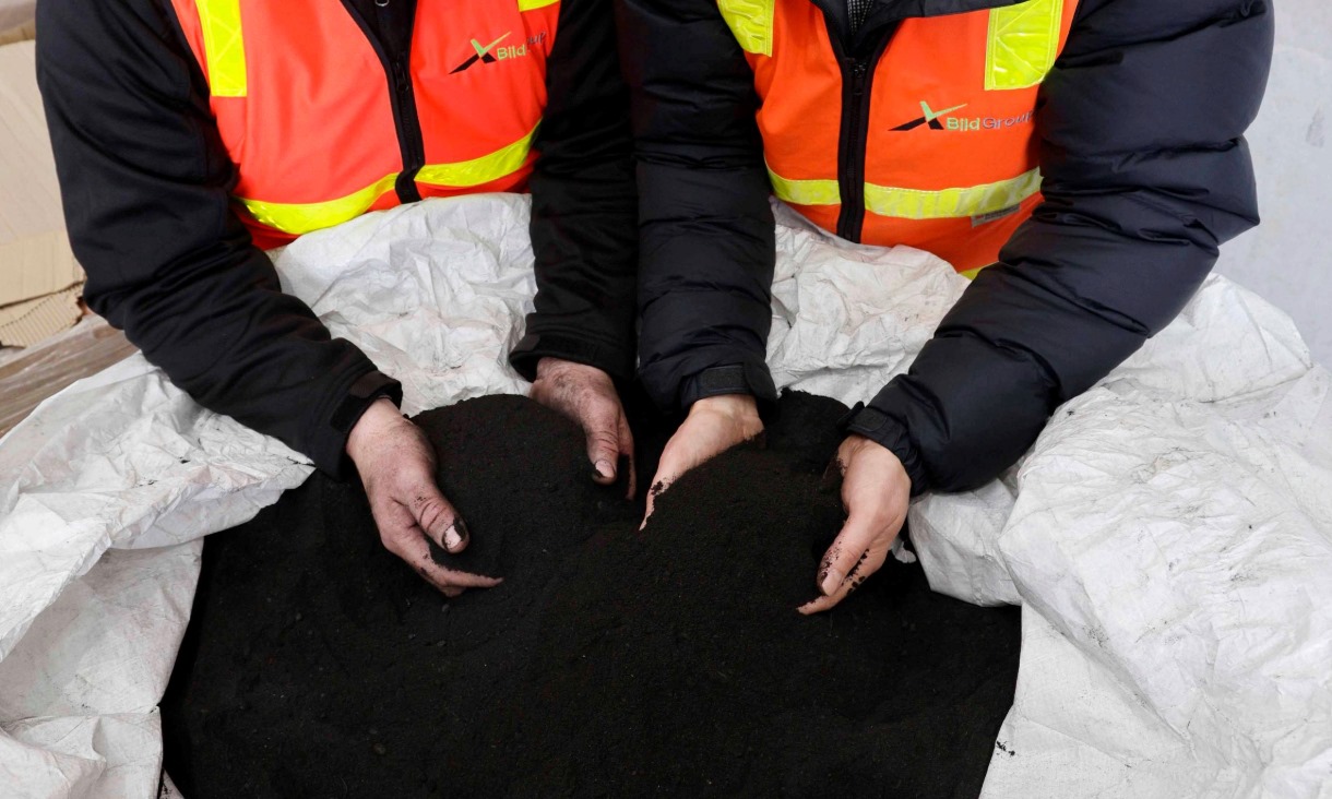 Coffee biochar. Credit: Pete Glenane, HiVis Pictures