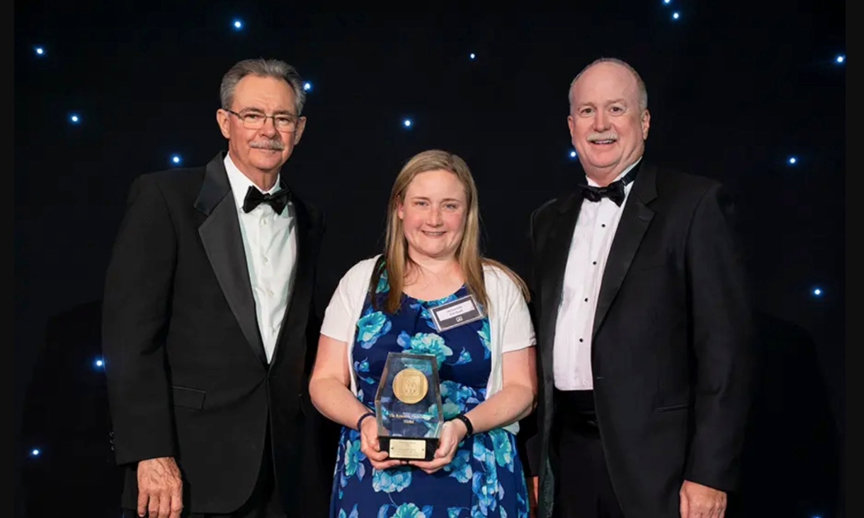 NFPA Fire Protection Research Foundation Executive Director Amanda Kimball accepted the award on behalf of the group.