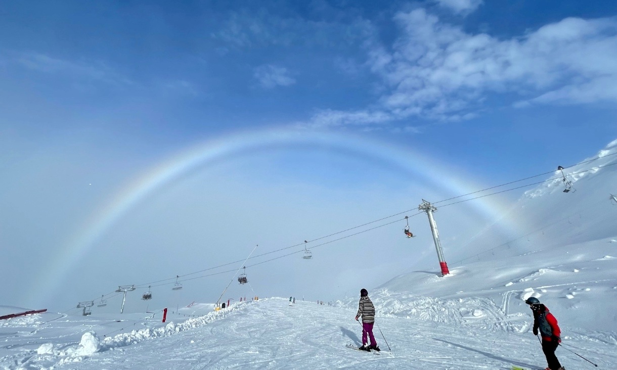 Rainbow over Mt Hutt, New Zealand