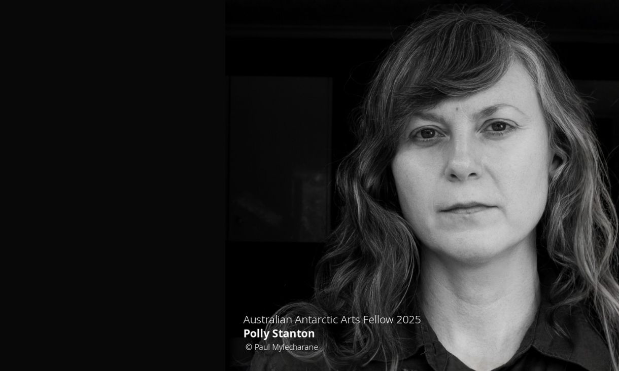 2025 Australian Antarctic Arts Fellow Polly Stanton.