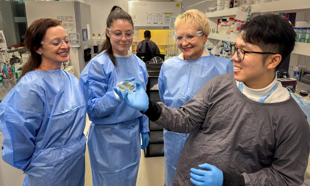 Image of the research team in the lab.