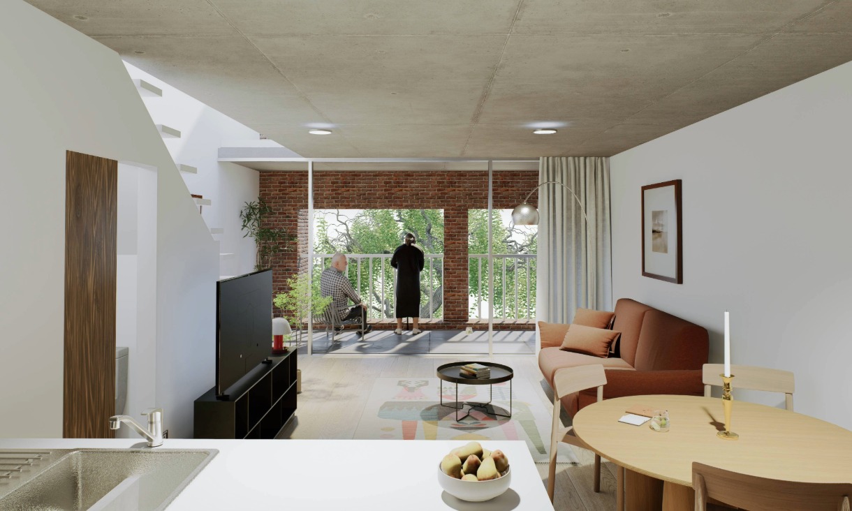 Render showing what an alternative redevelopment option would look like. Credit: RMIT University & OFFICE. 