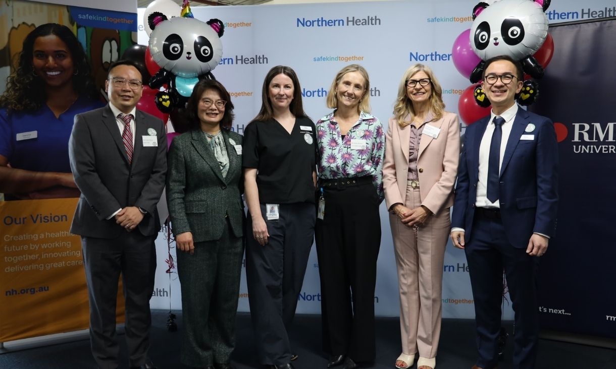 RMIT and Northern Health leaders at PANDA launch