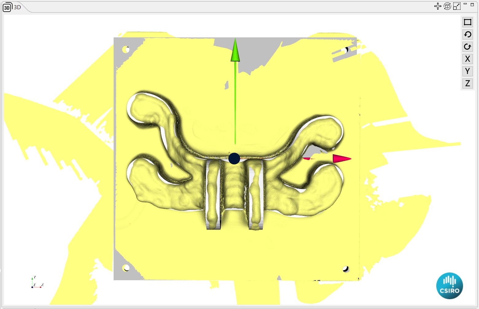 3d model of jet engine bracket