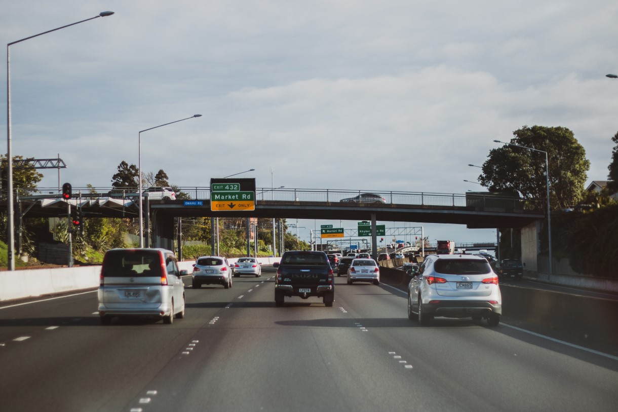 image of cars on a freeway