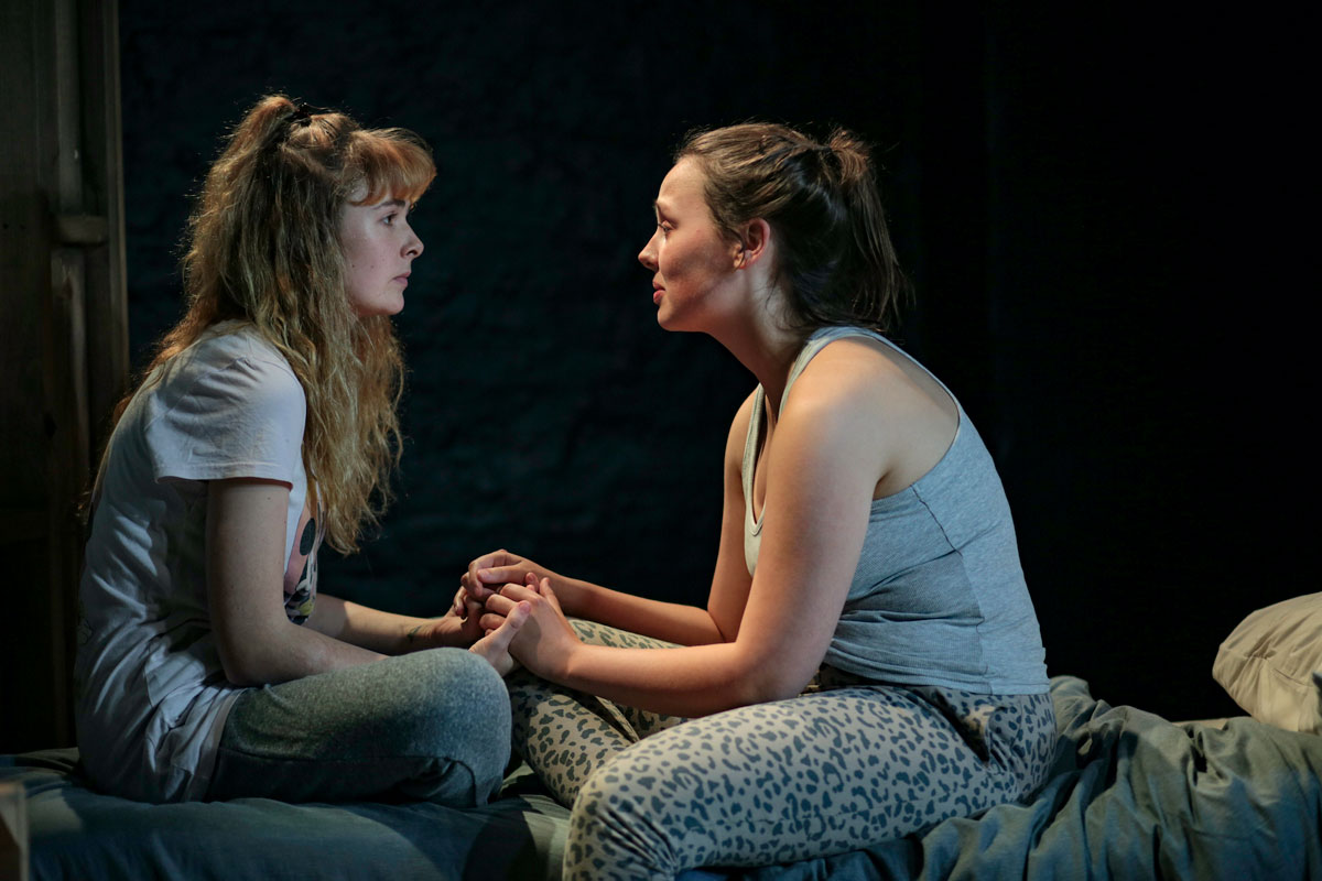  Sofia Nolan and Laneikka Denne in Follow Me Home, presented by the Australian Theatre for Young People at the Griffin Theatre Company. 