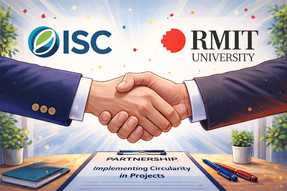 Partnership between ISC and RMIT/PCPM to co-design Implementing Circularity in Projects course.  