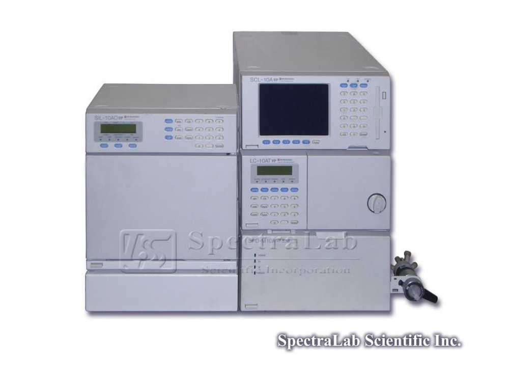 High-Performance Liquid Chromatograph with UV-Vis Detector (System 1) with autosampler, LC-10, Shimadzu