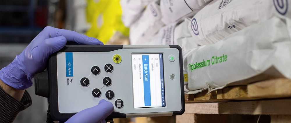 Portable Spatially Offset Raman Spectrometer (SORS), RapidIR, Cobalt Light Systems, Agilent