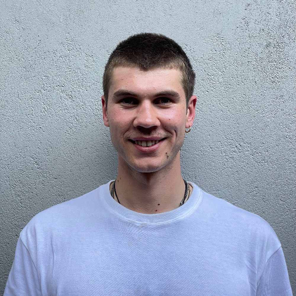 Portrait of Max O'Brien.