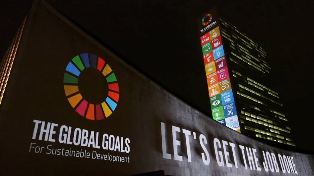 The global goals for sustainable development. Let's get the job done.