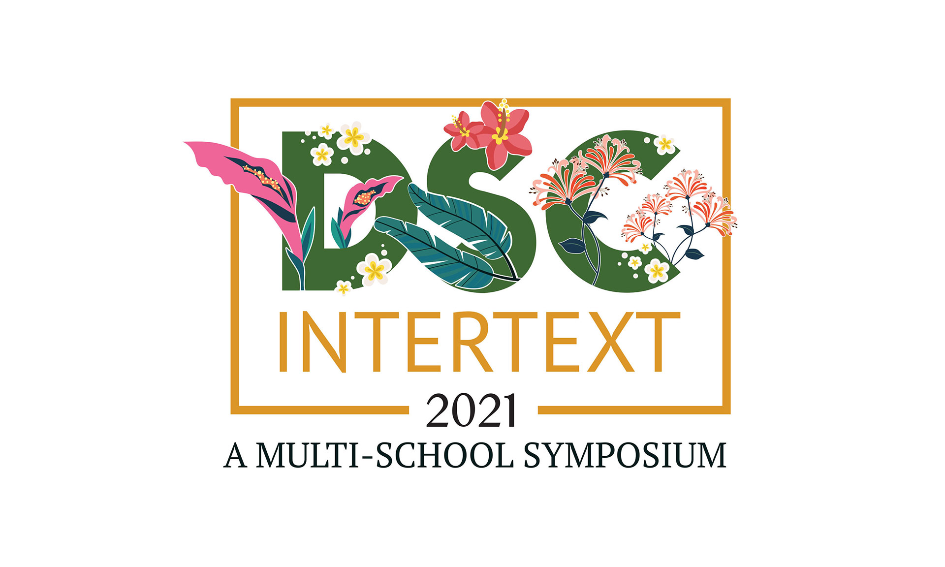 DSC Intertext 2021 logo with orange border