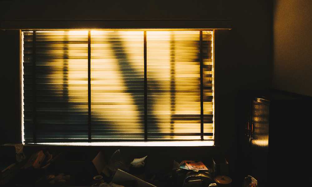 Abstract photo of window shutters