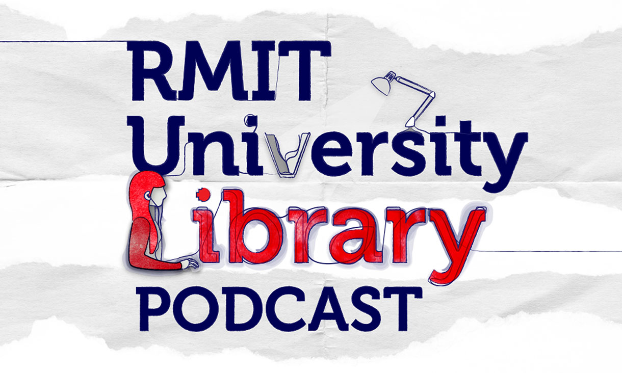 RMIT University Library Podcast logo.