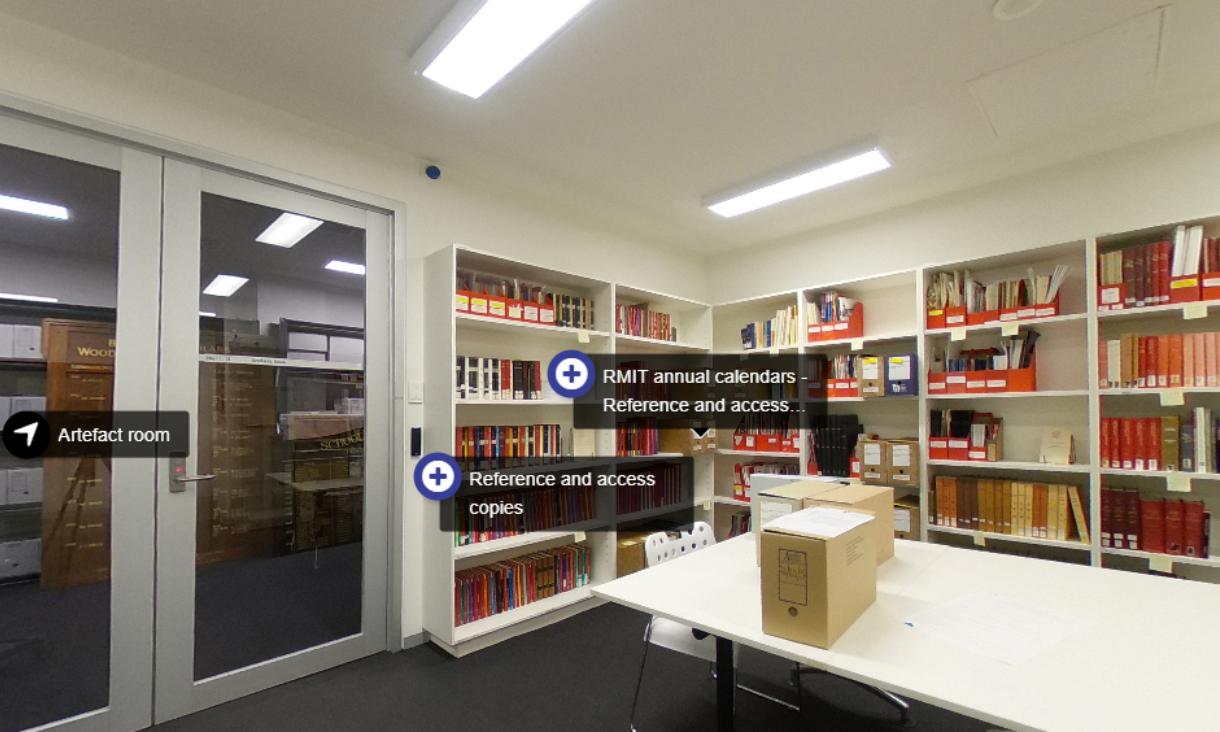 View of the Archives room.