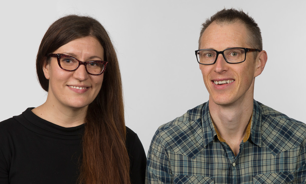 Dr Alexia Kannas and Dr Stephen Gaunson from RMIT's School of Media and Communications.