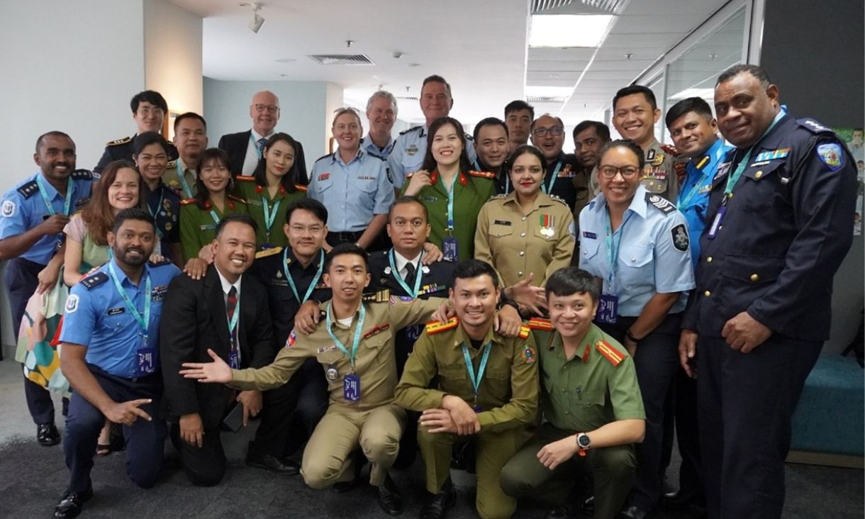Chhay Bunrummanith (centre/front) with colleagues from the ARLEMP 54 network.