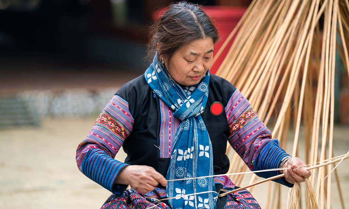 Researchers collaborated with traditional artisans in local communities to help preserve Vietnam's rich cultural heritage.