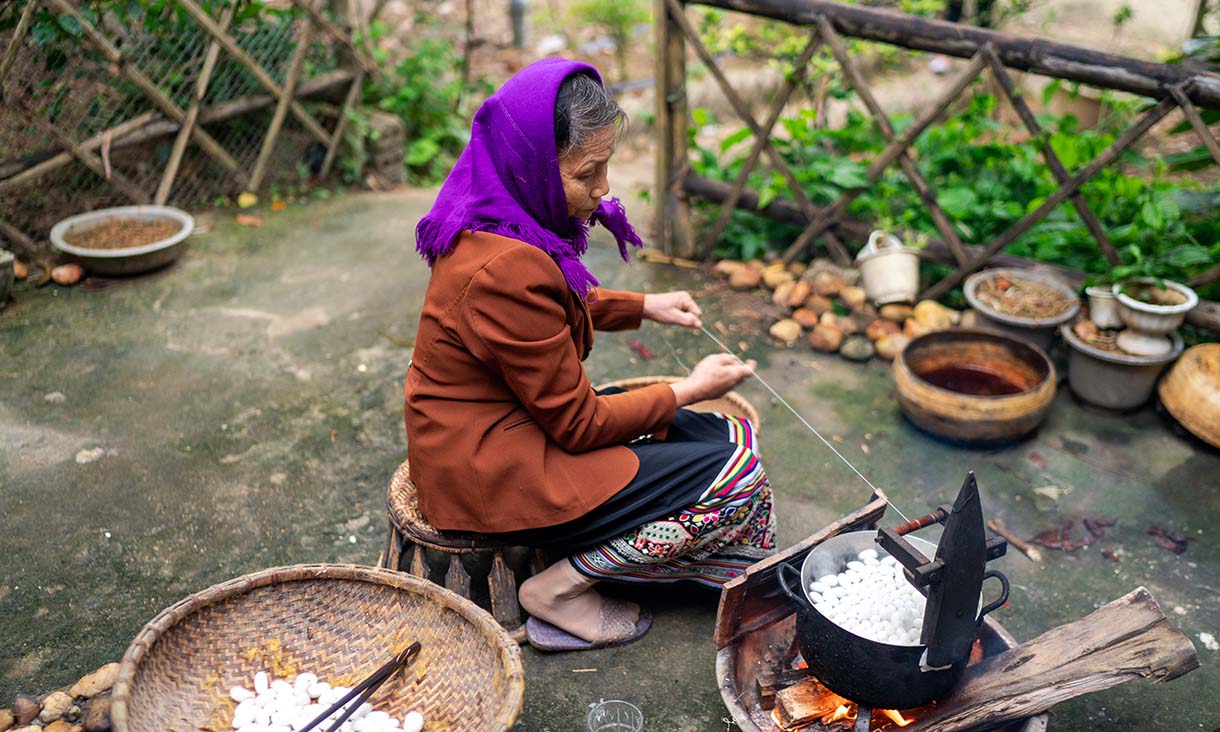 Researchers collaborated with traditional artisans in local communities to help preserve Vietnam's rich cultural heritage.