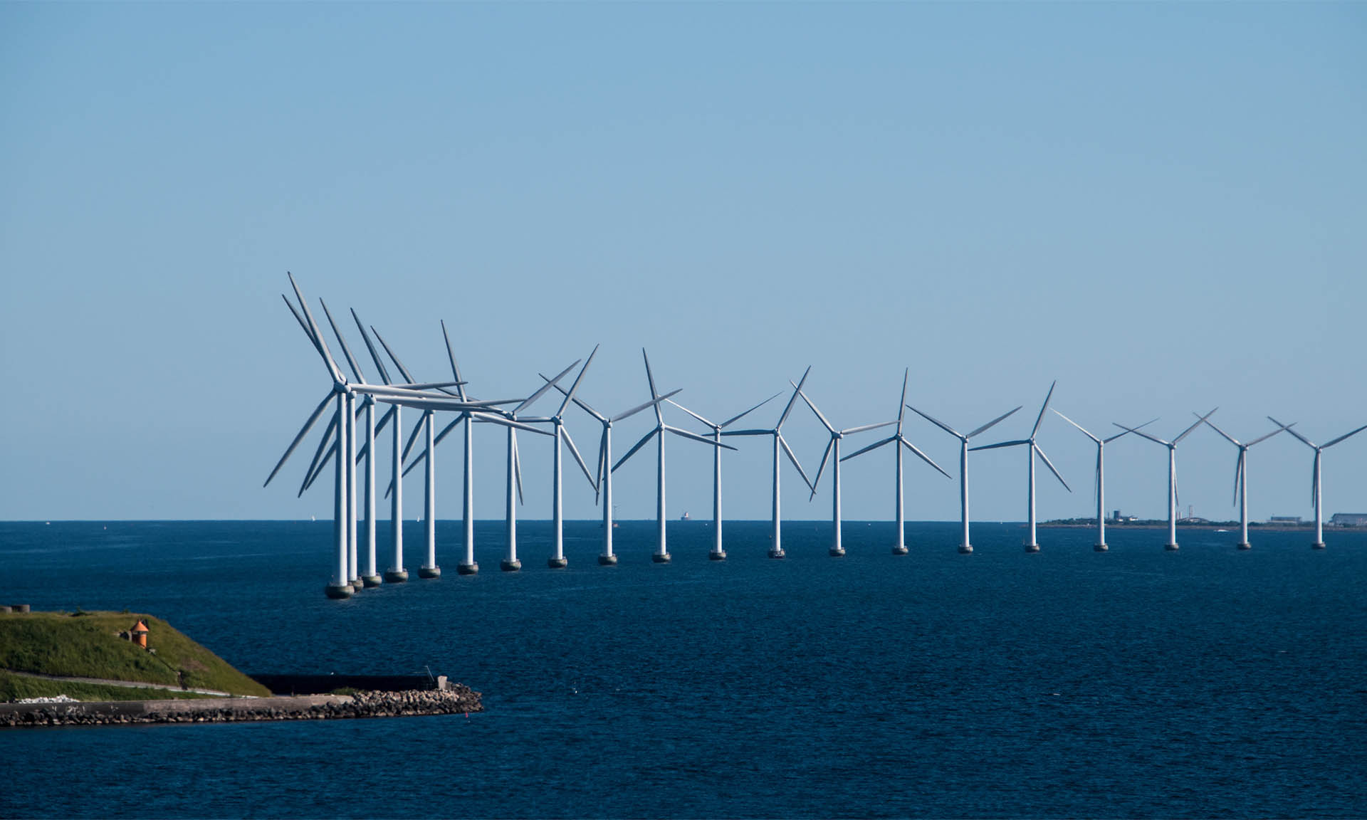 Windmills in the sea