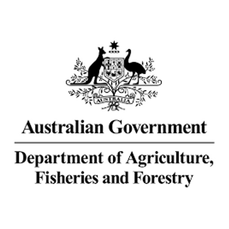 Department of Agriculture, Fisheries and Forestry logo.