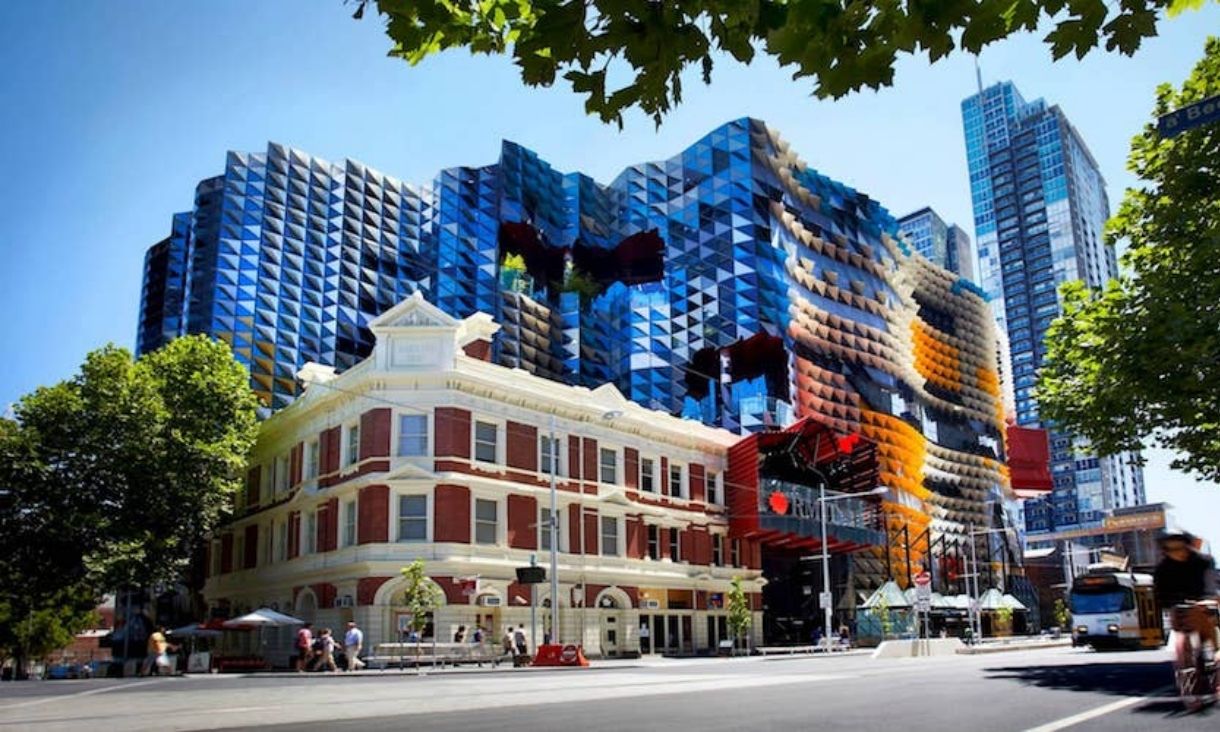 An exterior photo of RMIT's buildings.