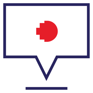 RMIT icon - information/speech bubble.