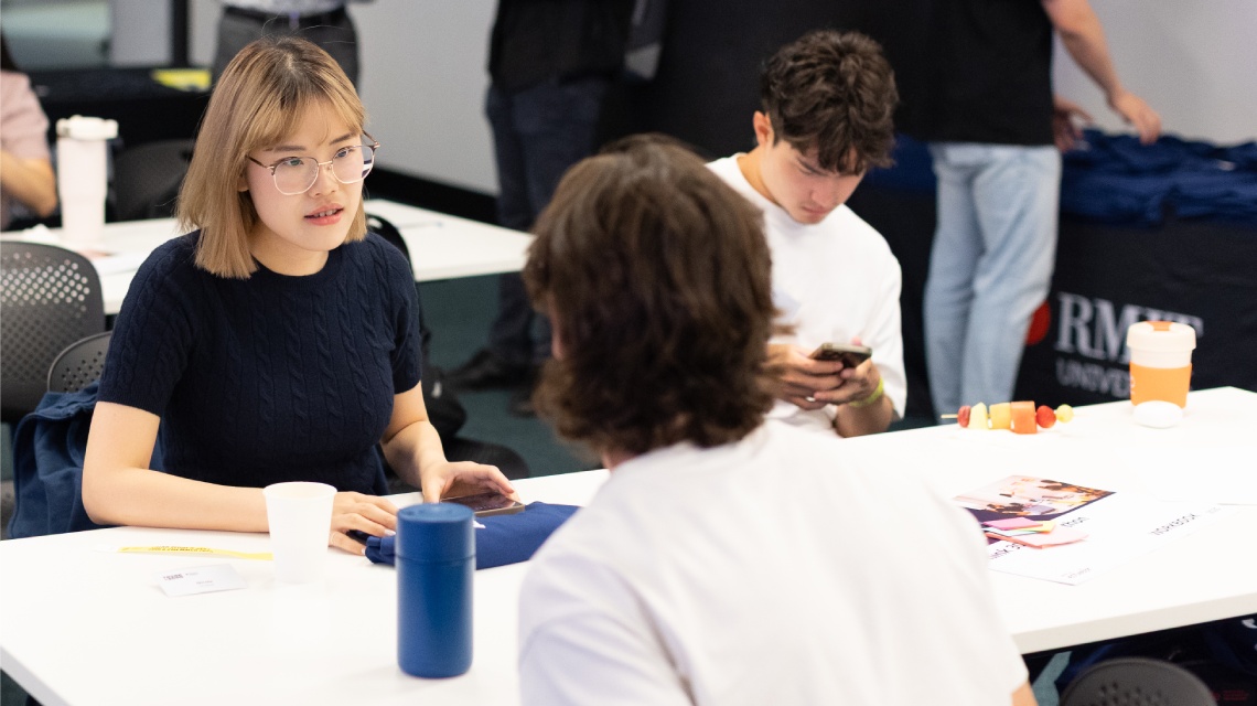 Hologram connecting people