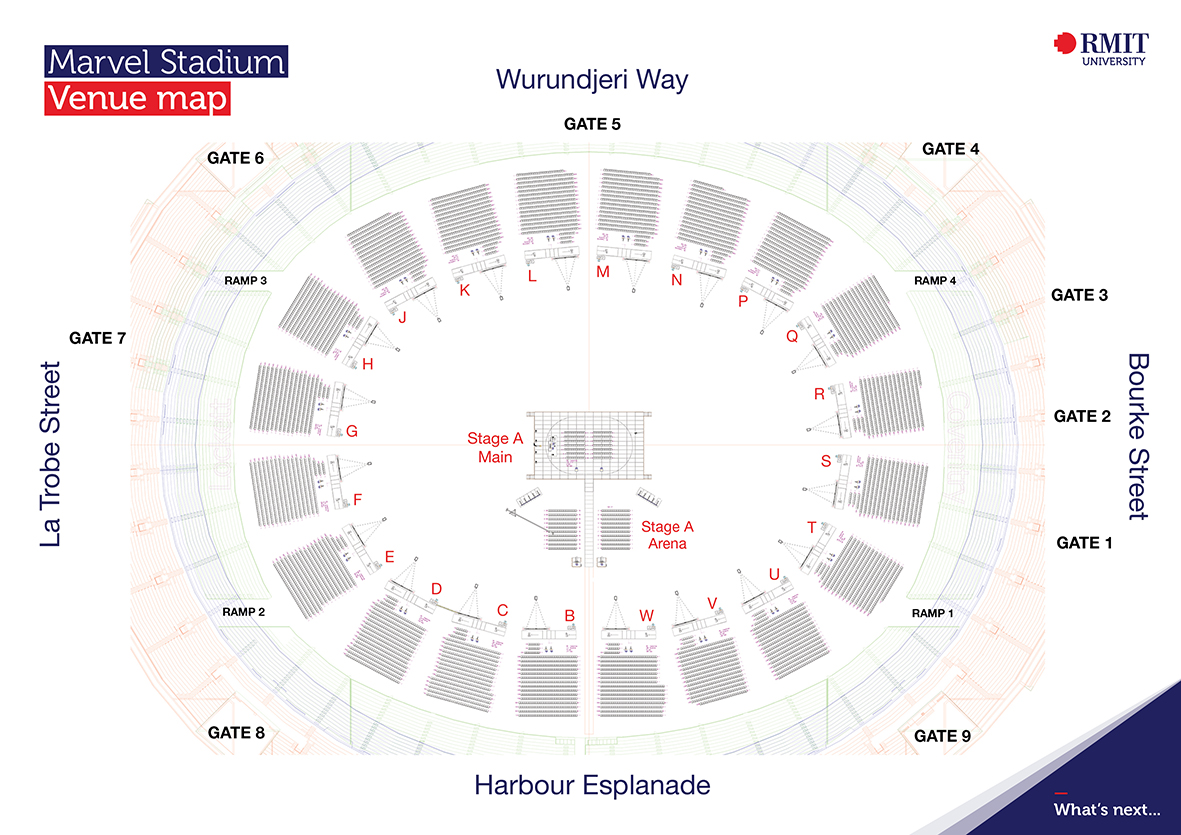 Marvel Stadium Venue Map