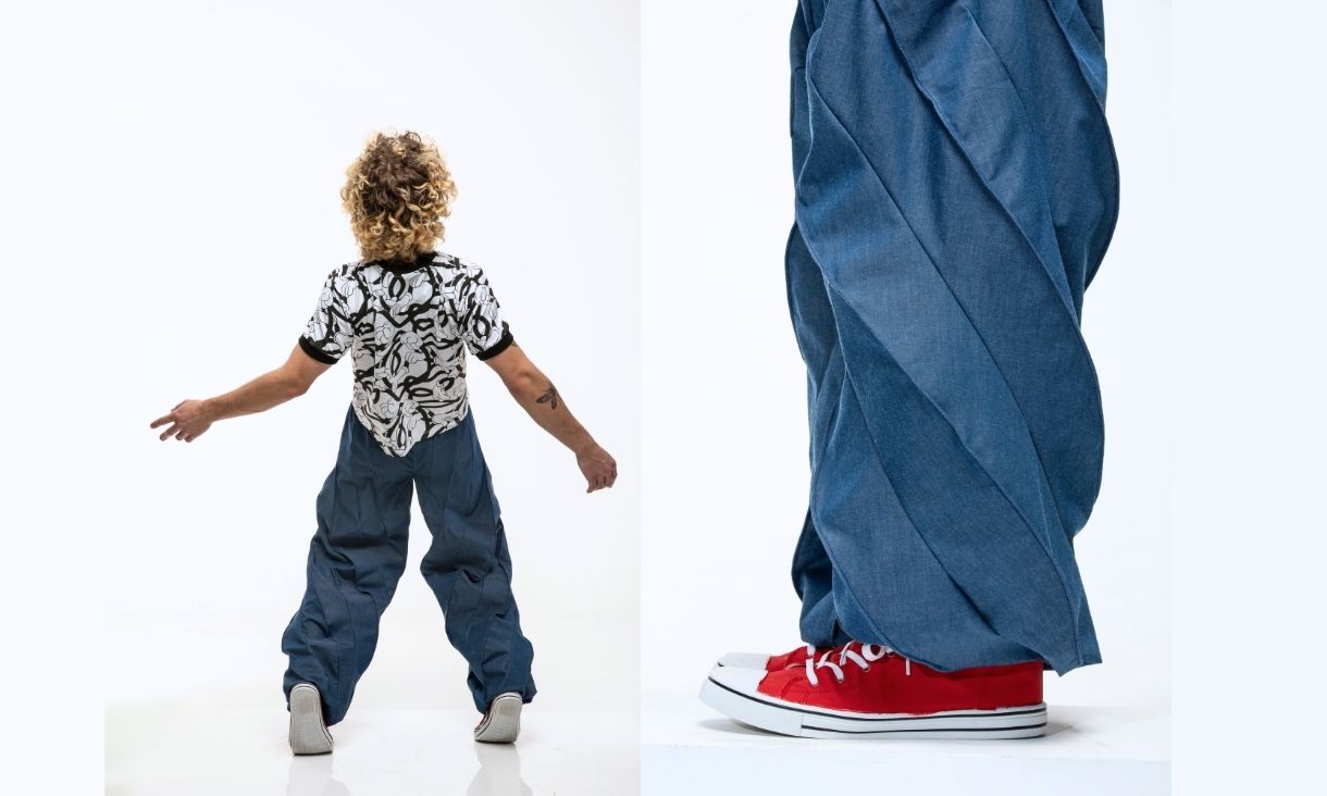 Person wearing design