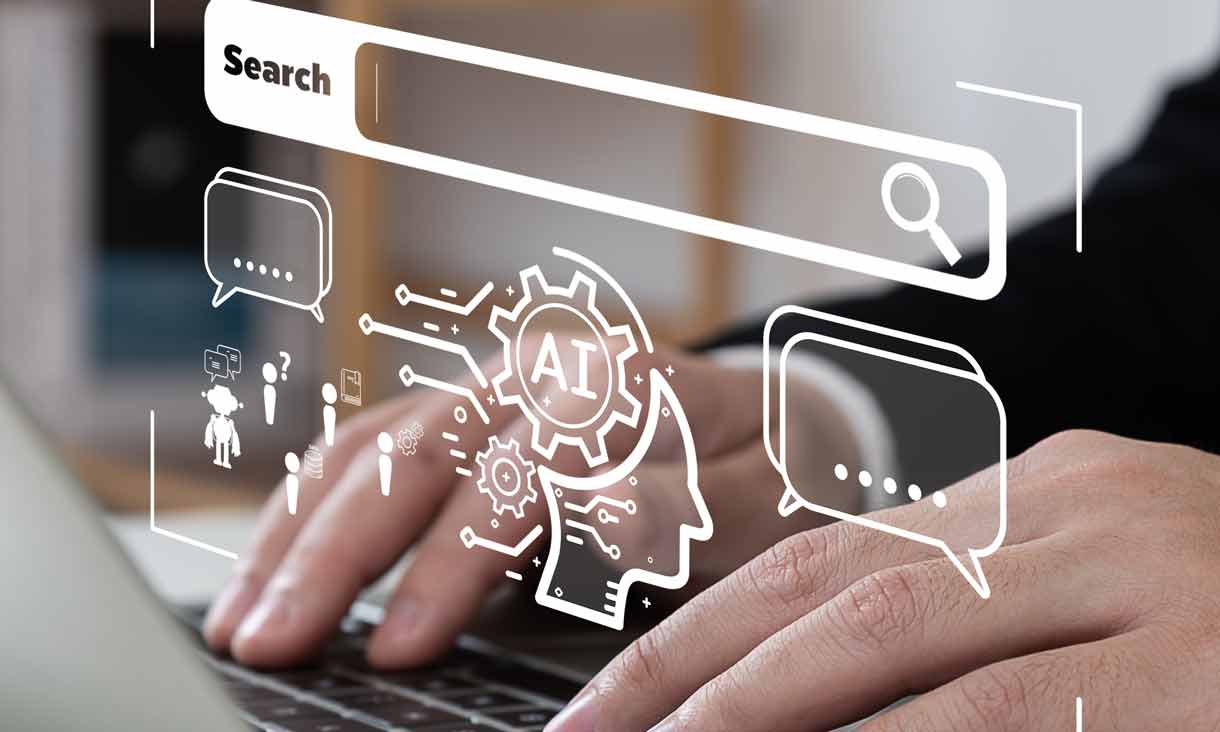 Person working on laptop