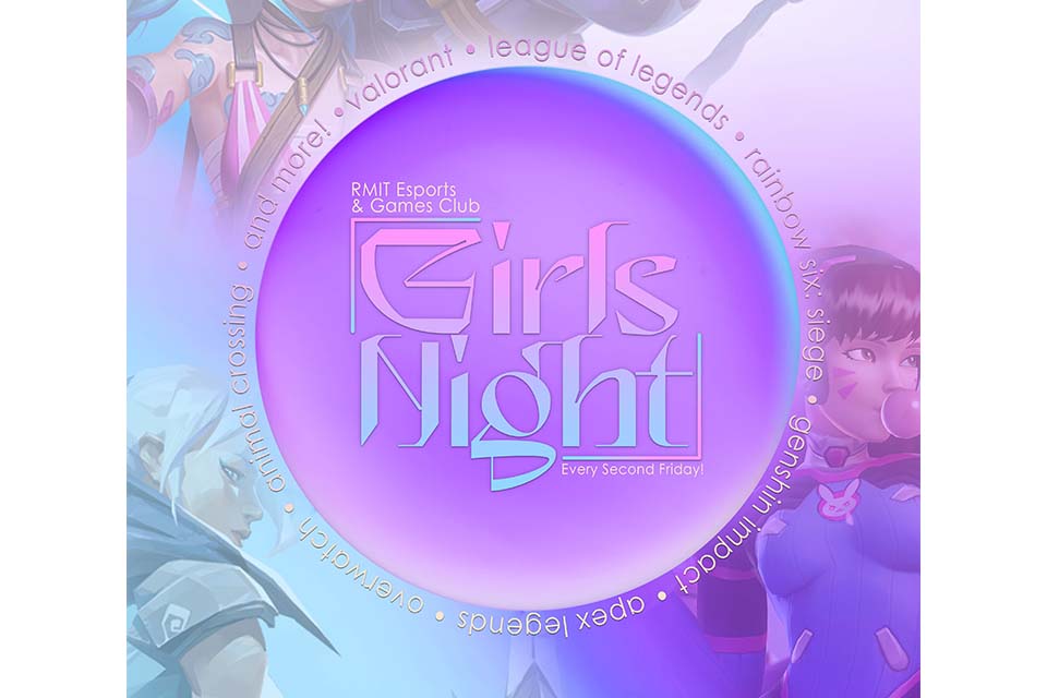 Esports girls night poster