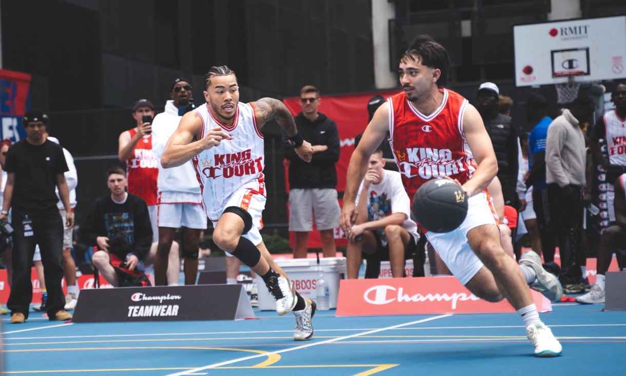 Players compete during the 2024 King and Queen of the Court competition 