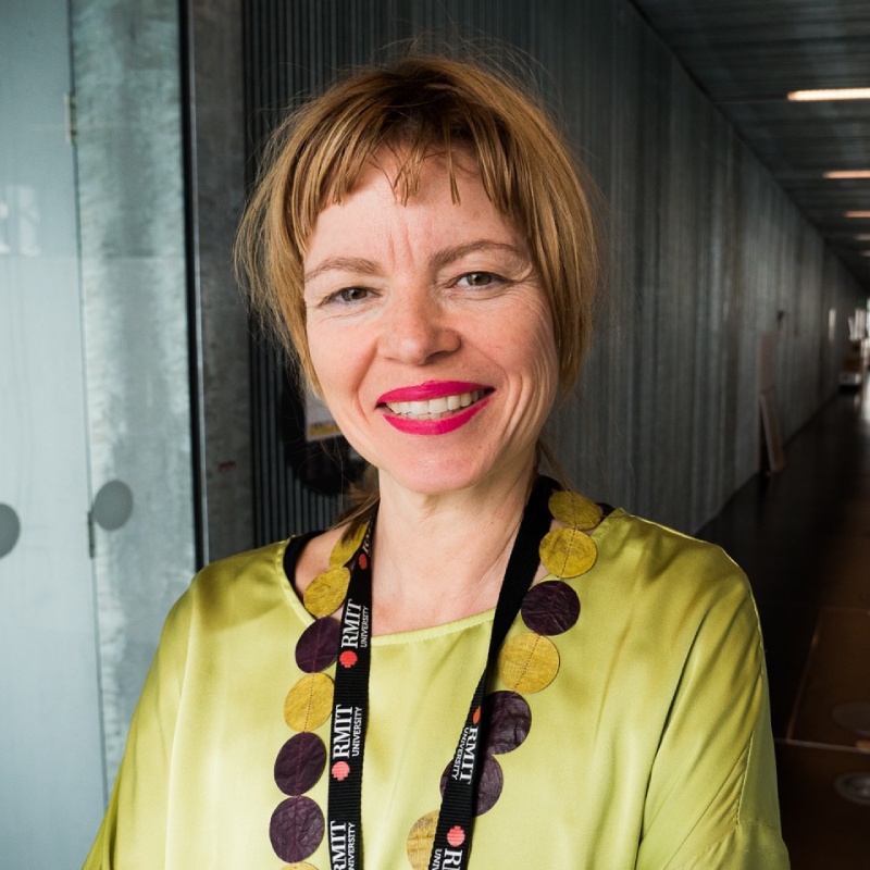 Woman smiling at camera