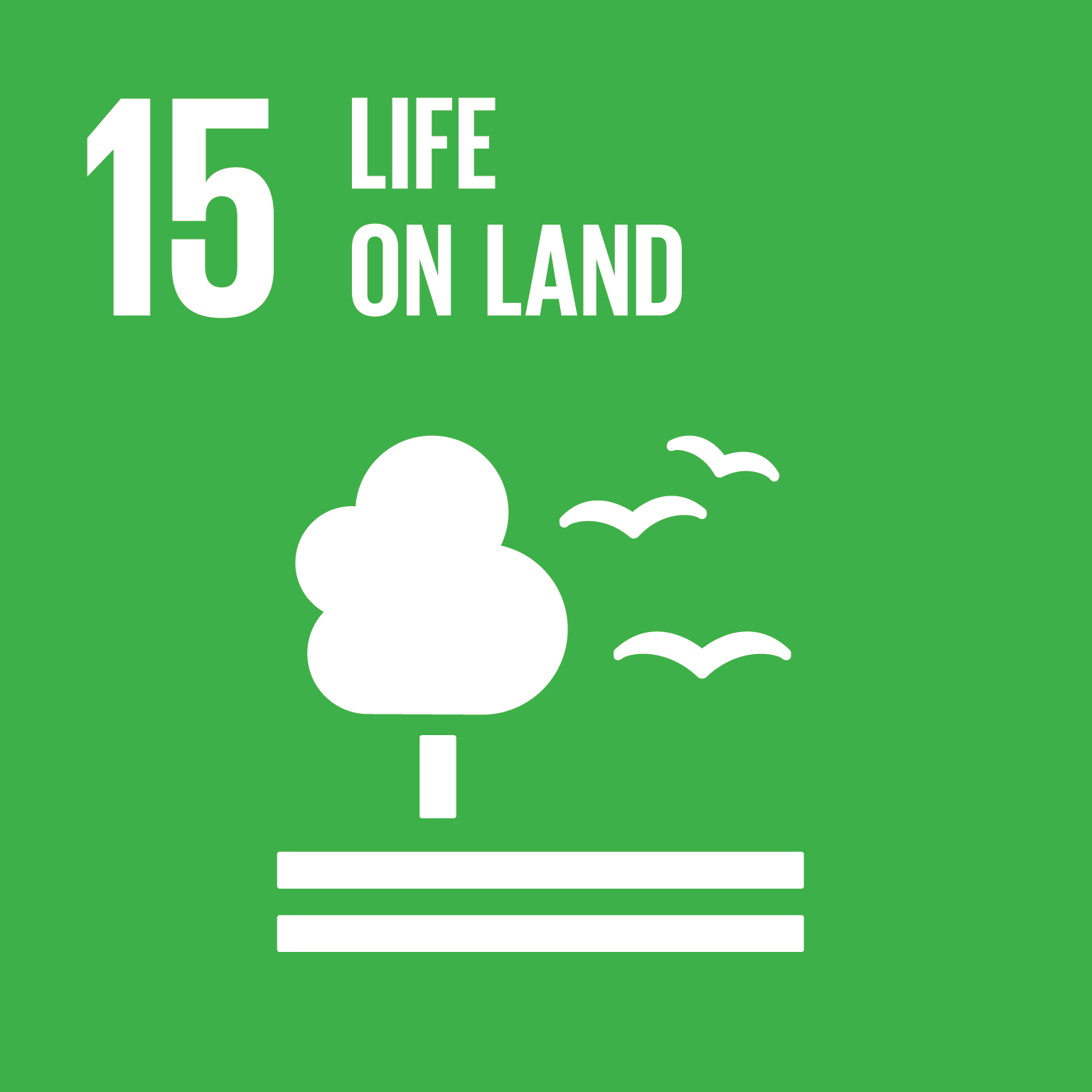 sustainable development goal 15 icon life on land