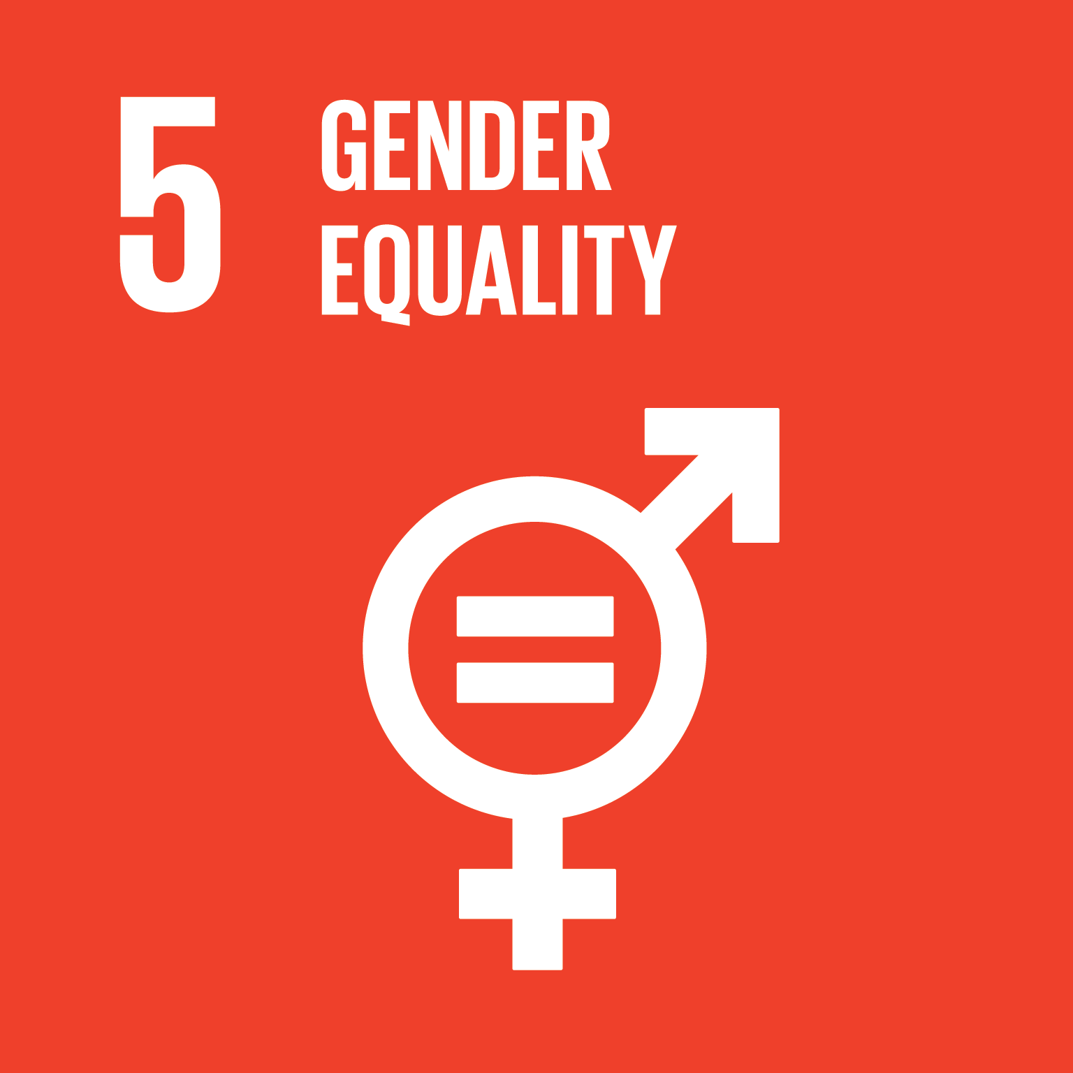 sustainable development goal 5 icon gender equality