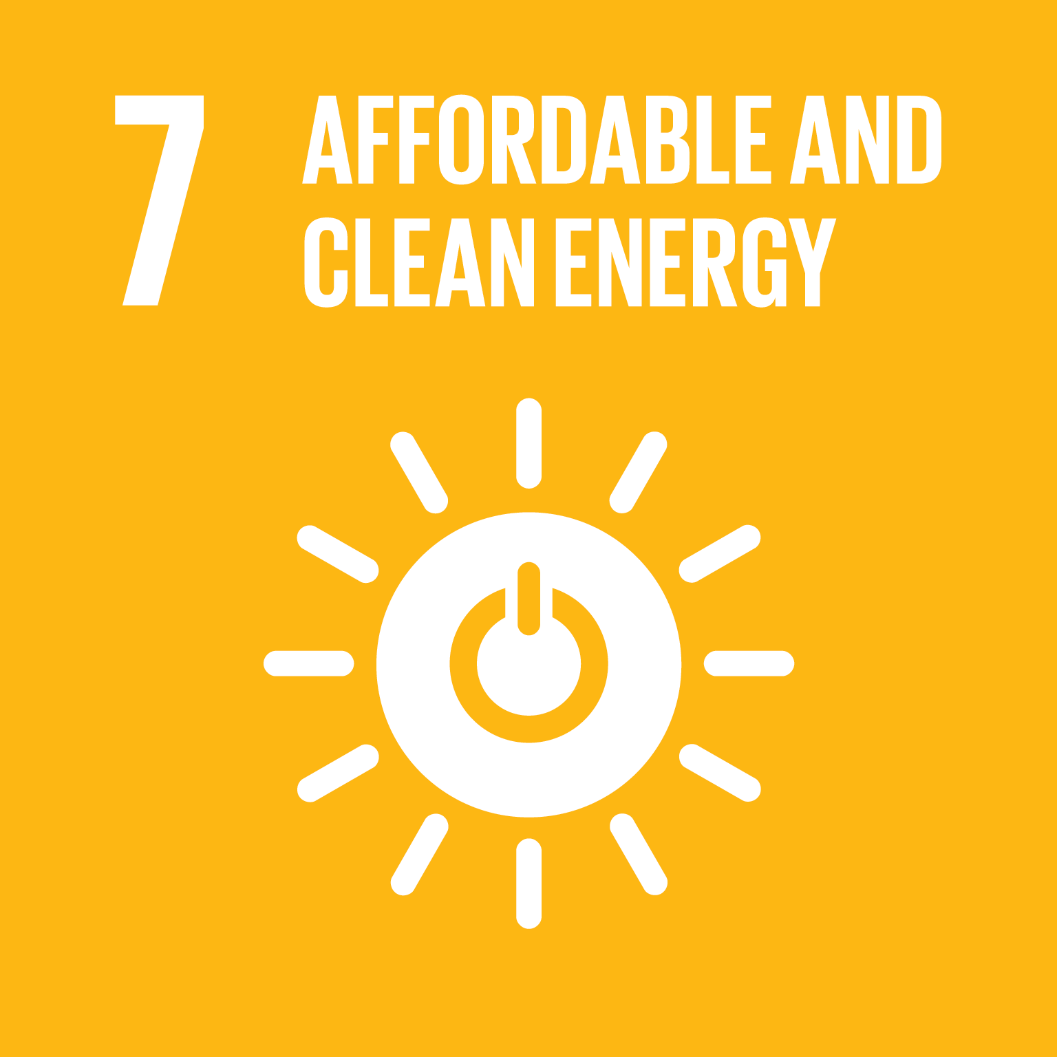 sustainable development goal 7 icon affordable and clean energy