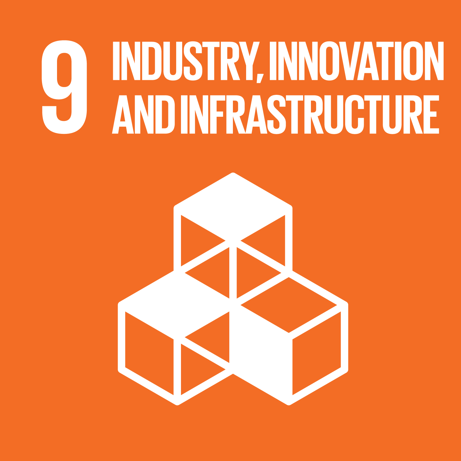 sustainable development goal 9 icon industry, innovation and infrastructure