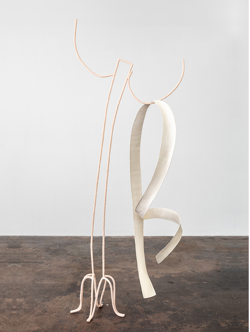 Image of a white sculptural work by the artist Fairy Turner.